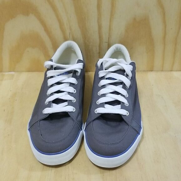 Polo Ralph Lauren Bryn Canvas Sneakers Men's 12 Grey Blue Casual Shoes - Picture 7 of 8